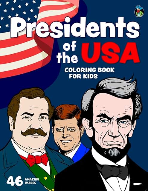 Presidents of the USA Coloring Book